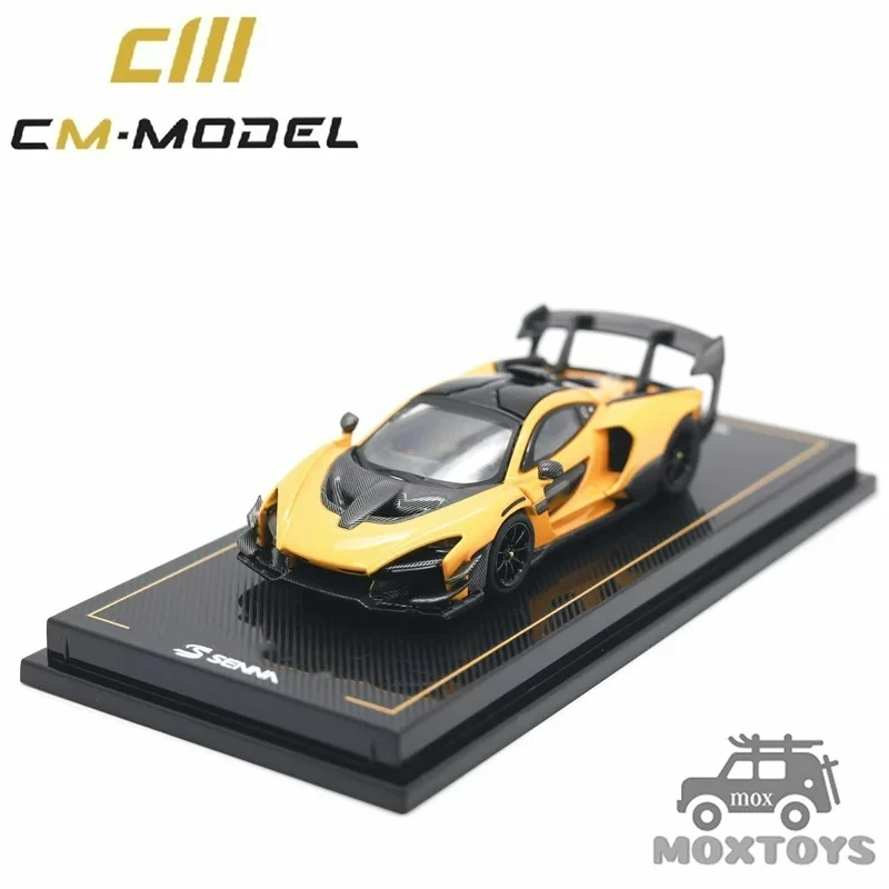 نموذج CM 1:64 SennaGTR تايوان إصدار مخصص نموذج سيارة دييكاست أصفر #1