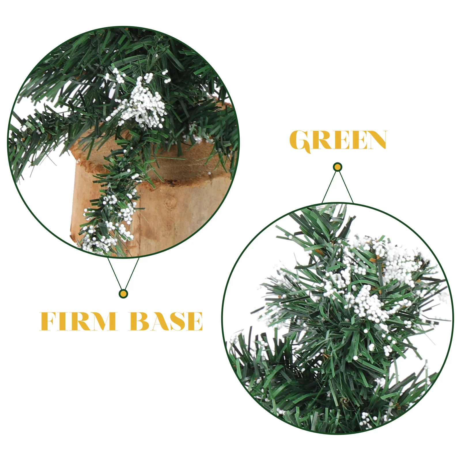 

Compact Christmas Tree Snowy Pine Desktop Xmas Decor Fine Texture Stable Design Attractive Visual Pleasing Snowy Christmas Tree