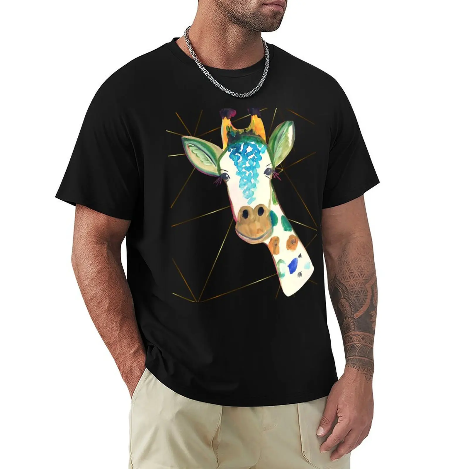 

ADORABLE, PRETTY FUNNY GIRAFFE HEAD DESIGN T-Shirt Anime t-shirt valentines boutique clothes Man t-shirt tee shirts for men