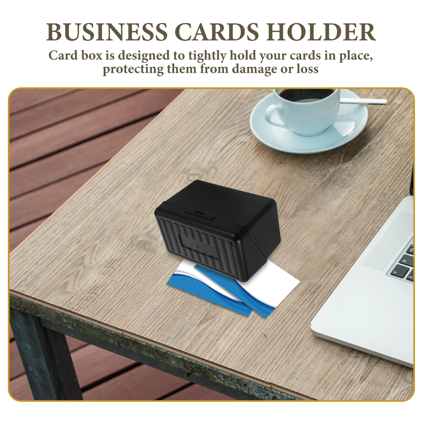 

3x5 Inch Card Box Recipe Business Card Storage ganizer .5x8.5x9cm Desk Holder Name Rack Vendor Display