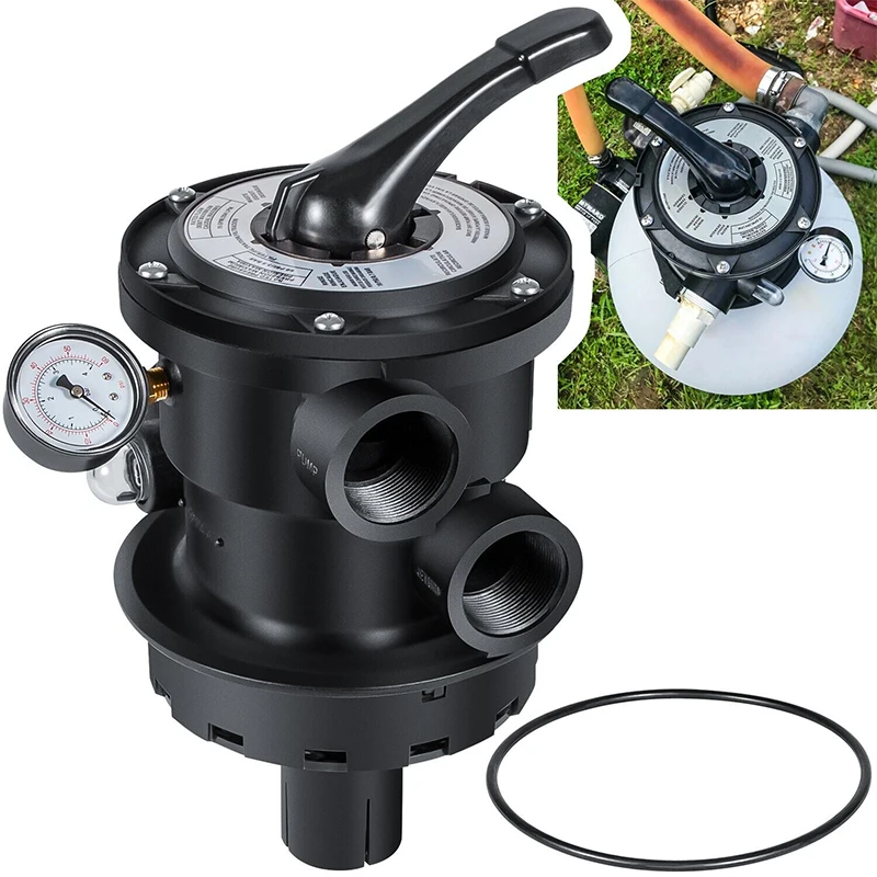 

Replace Part for SP0714T VariFlo Top-Mount Multiport Valve Compatible with Hayward Above-Ground Pro- or VL Series Sand Filter