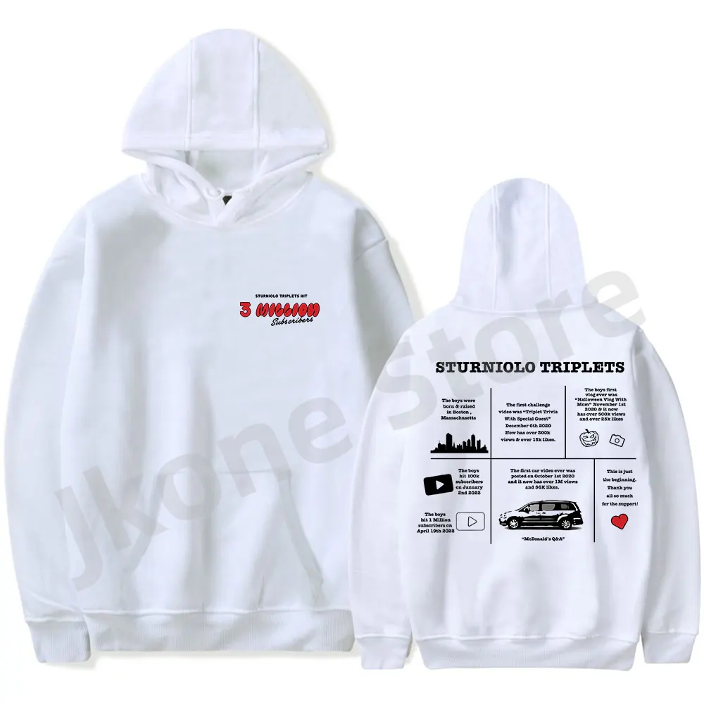 Sturniolo Triplets 3 Million Hoodies Women Men Fashion Funny Casual Sweatshirts