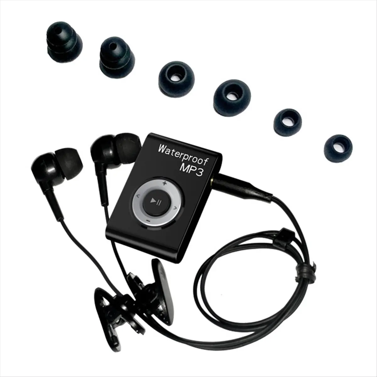 A26Z IPX8 Sports Waterproof MP3 Music Player Diving Surf Swimming MP3 Mini Clip MP3 Player FM Radio Waterproof Headphone B