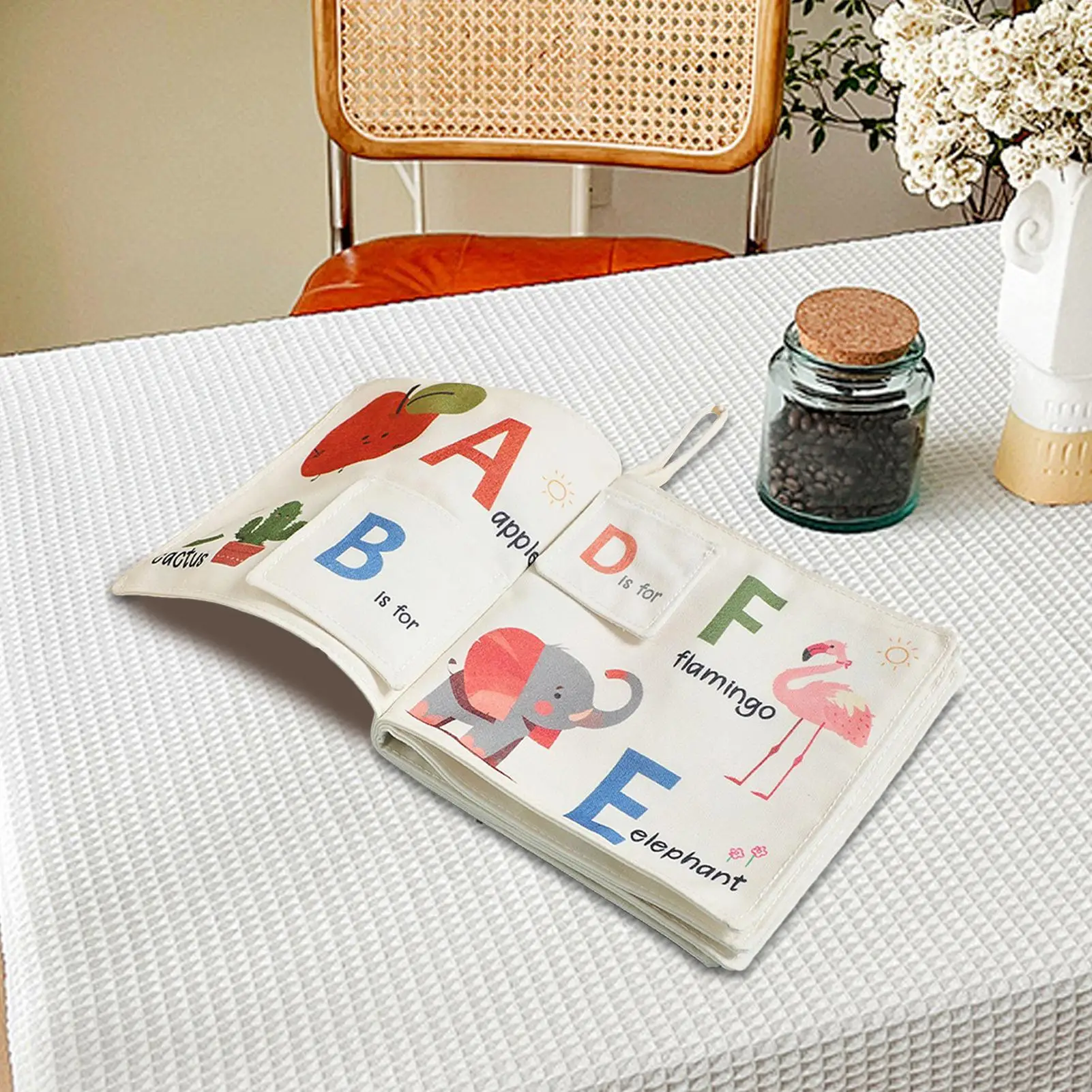 

Мягкая тканевая детская книга для раннего развития, мягкая книга для прорезывания зубов, красочная безопасная детская визуальная стимуляция для спальни, детской комнаты