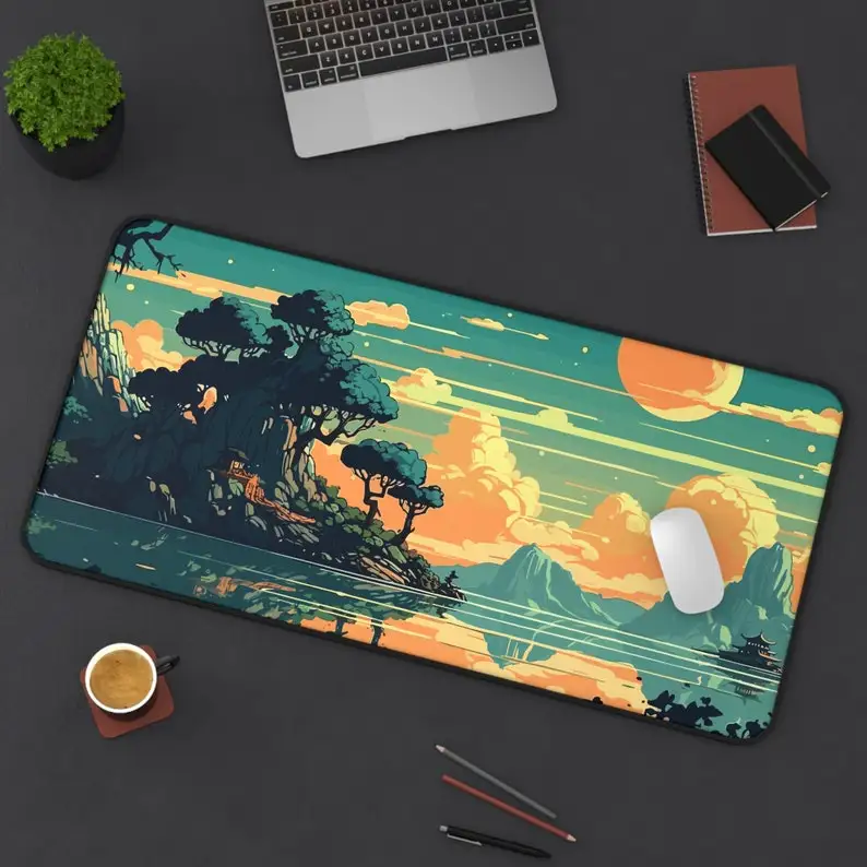 

Japanese Art Mouse Pad, Non-Slip Waterproof Gaming Mouse Pad, Office Game Desk Decorative Mat, Perfect Gift for Friends