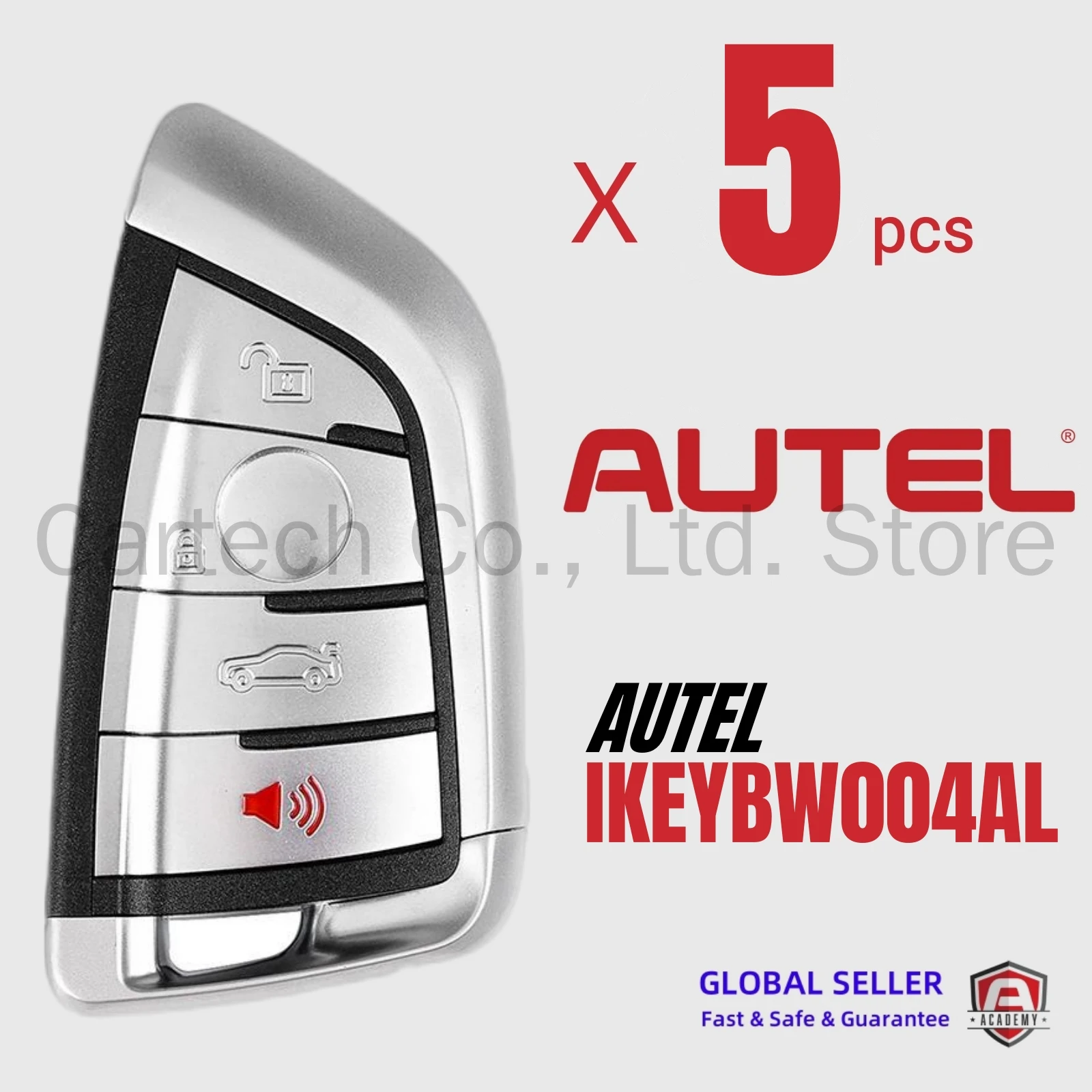 

5PCS Autel IKEYBW004AL BW004ALUniversal Smart Key 4 Buttons For BMW For Autel Smart Key For KM100 IM508 IM608 KM100E