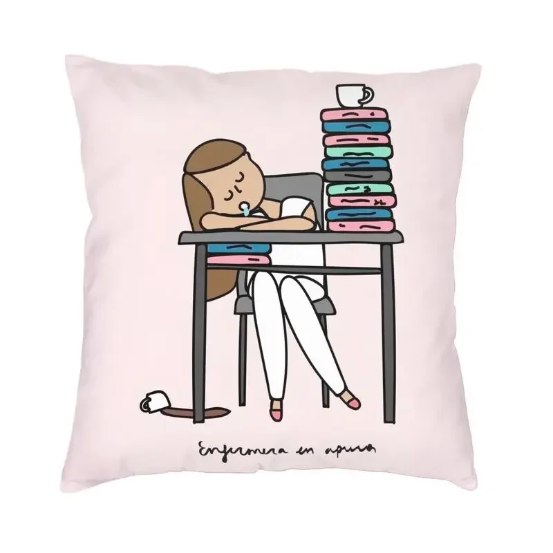 Enfermera En Apuros Doctor Nurse Medicine Throw Pillow Cover Home Decor  Square Cushion Cover Pillowcover for Living Room