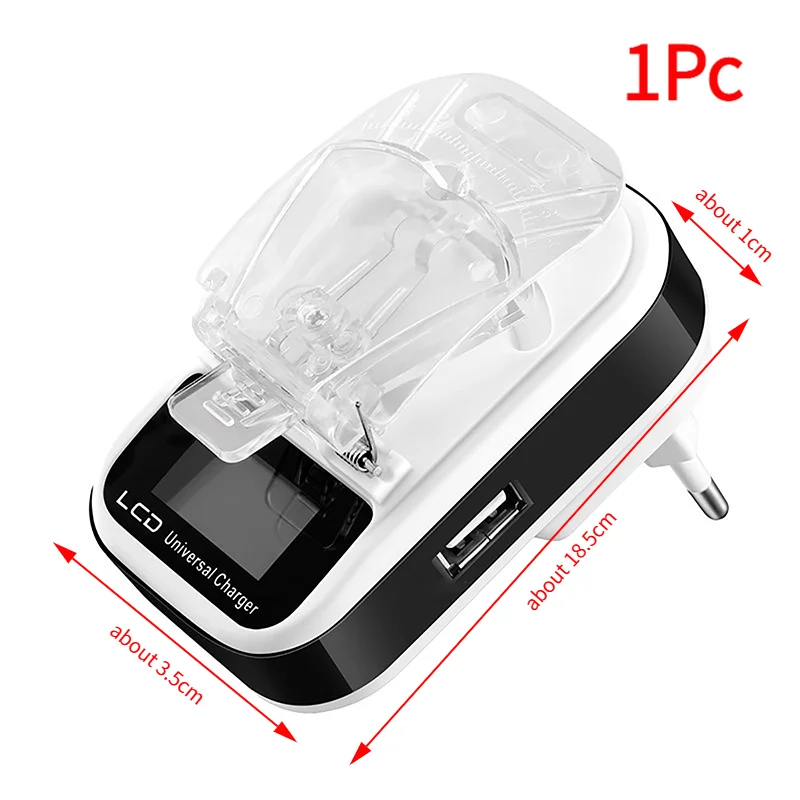 1Pc Universal Battery Charger Travel USB Wall Charging With LCD Display For Mobile Cell Phone Camera‘