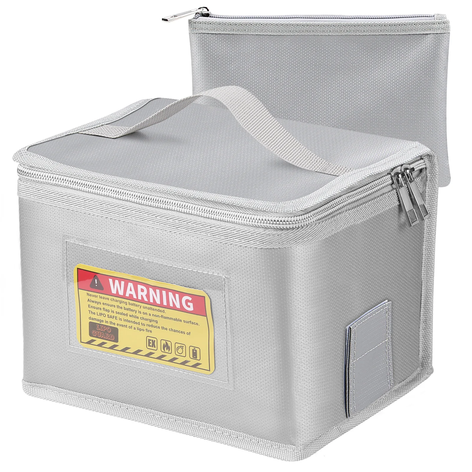 

Lipo Battery Safe Bag Fire-Explosionproof Bag for RC Vehicle Batteries Other Batteries Storage and Charging Safe