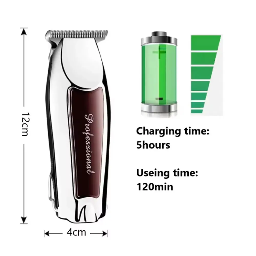 ماكينة تشذيب الشعر اللاسلكية القابلة لإعادة الشحن للرجال ماكينة قص الشعر الكهربائية الاحترافية لحافة الوجه والجسم