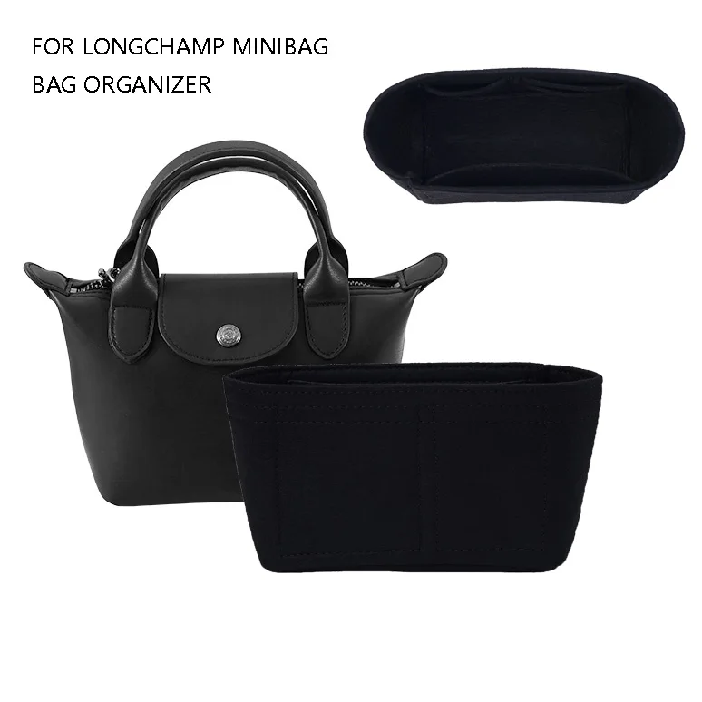 

Dumplings Liner Bag Organizer For Longchamp Mini Storage Bag The Liner Felt Purse Insert Handbag Liner Bag Accessories