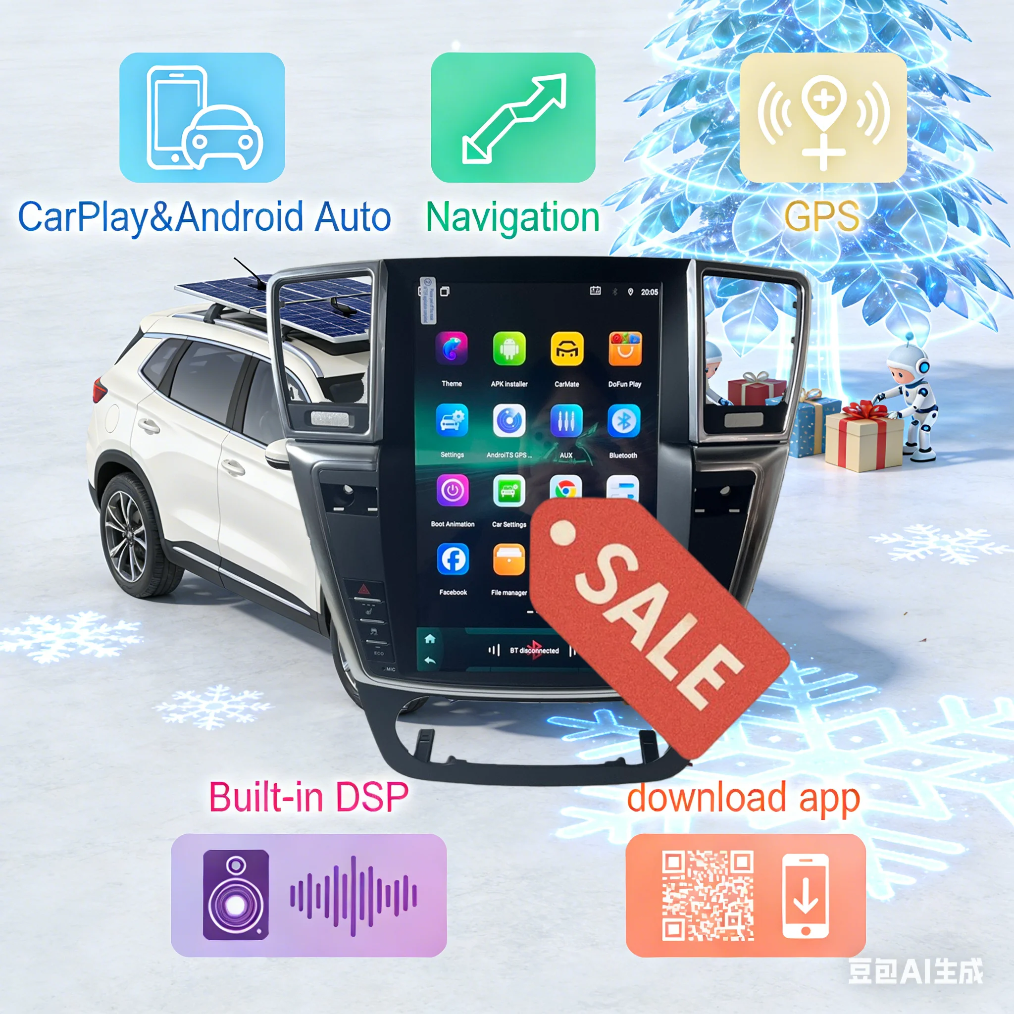 

12,3-дюймовый экран Android 14 для Benz GL ML 2012 2013 2014 2015 Обновление 2024 Стиль GPS-навигации Радиоприемник Автоматический головное устройство