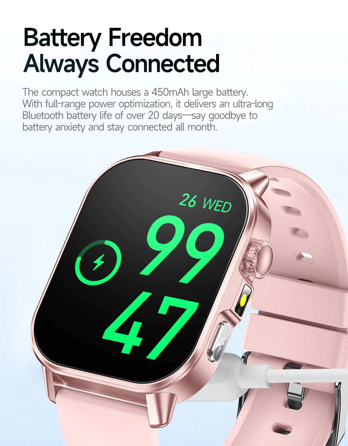 Neue Professionelle Gesundheits-Smartwatch Blutdruckmessung 2,01" AMOLED-Bildschirm Harnsäure Blutfette Taschenlampe Pflege-Smartwatch für Frauen – Detail 26