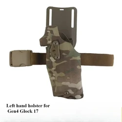 Tactical Gun Holster Glock17 Gen4 with X300 X300U Flashlight Quick Release Drop Leg Holsters Right Left Hand Pistol Gun Carry