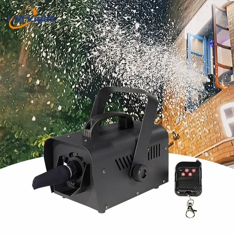 2026/Hot Sale Indoor /Outdoor mini 800w artificial snow spray maker snow machine for party wedding event rental stage Christmas