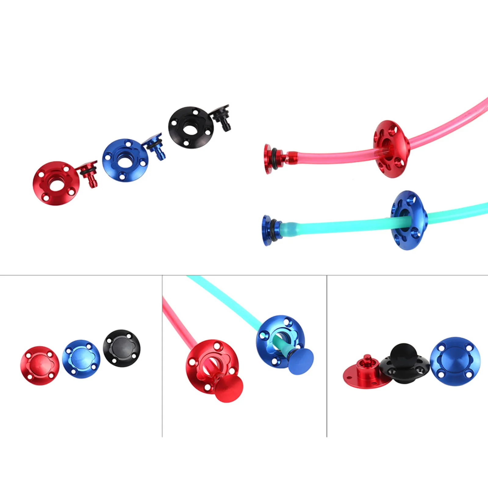 RC飛行機モデル用オイルタンクプラグドットキャップ、シールリング付き、固定翼航空機モデルTOC燃料ノズル、ガソリン・メタノール用