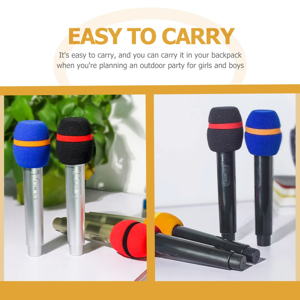 

3 Pcs Children's Microphone Prop Toy for Kids Training Fake Microphones Pretend Photo