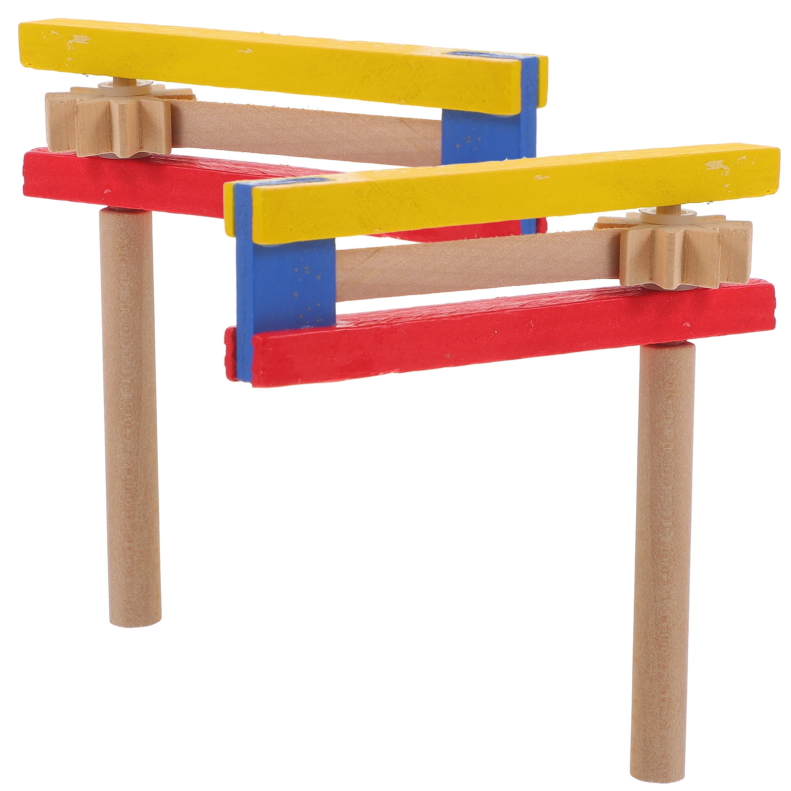 

2pcs Wooden Long Handle Hand Operated Percussion Instrument Kids Castanet With Long Handle Educational Music Toy