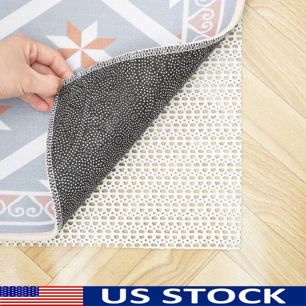 Non Slip Rug Pad Gripper Extra Thick Anti Skid Mat Hard Floors 20x32 Inch Non Adhesive Drawer Liner Durable Surface Protection