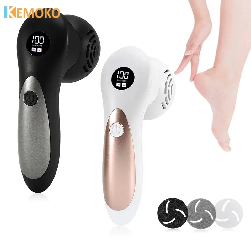 

Electric Foot File Pedicure Machine Callus Remover Rechargeable Dead Skin Scrubber Polisher Grinder Foot Heel Cracked Care Tools