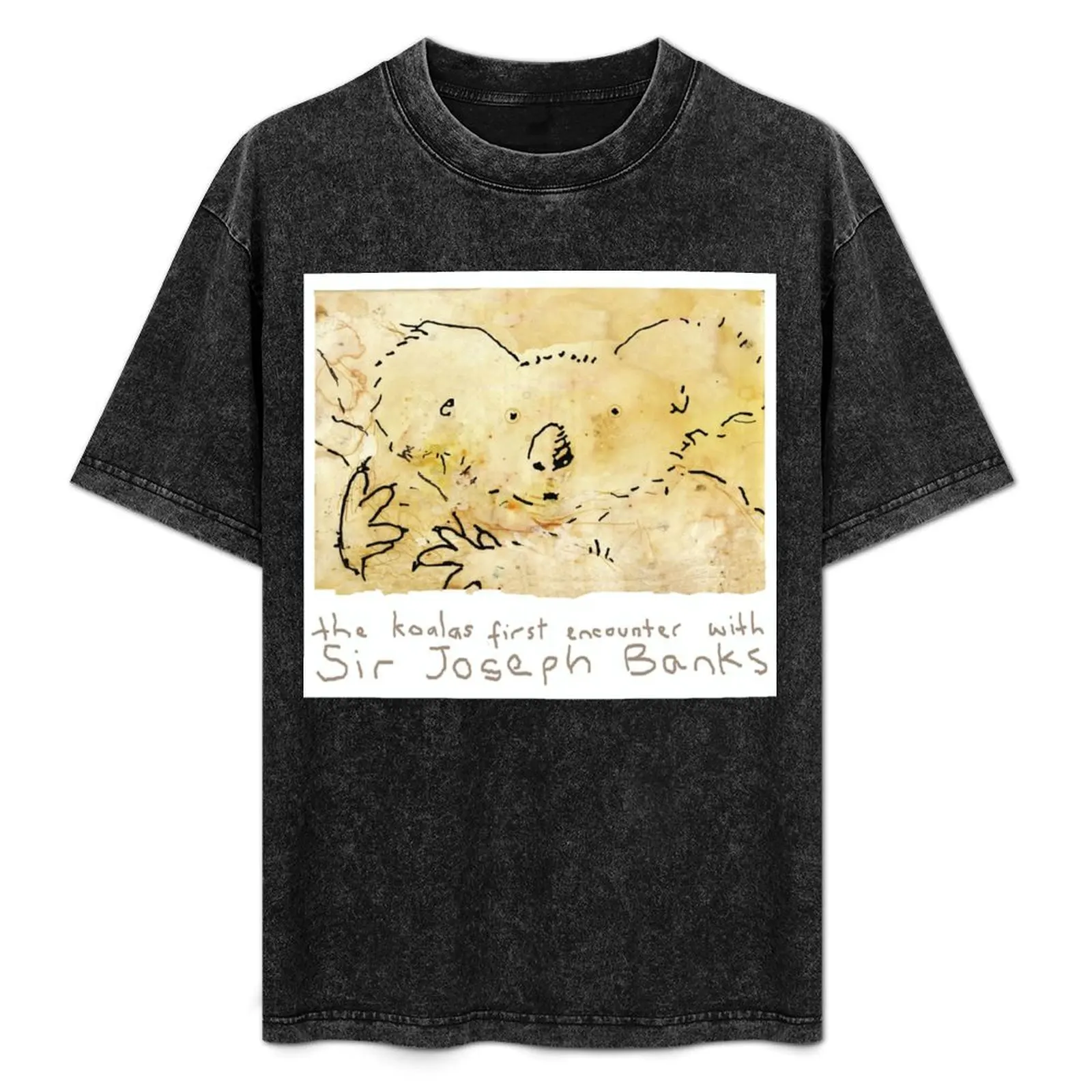 THE KOALA'S FIRST ENCOUNTER WITH SIR JOSEPH BANKS. T-Shirt essential t shirt sweat shirts graphic tees t shirts for men pack