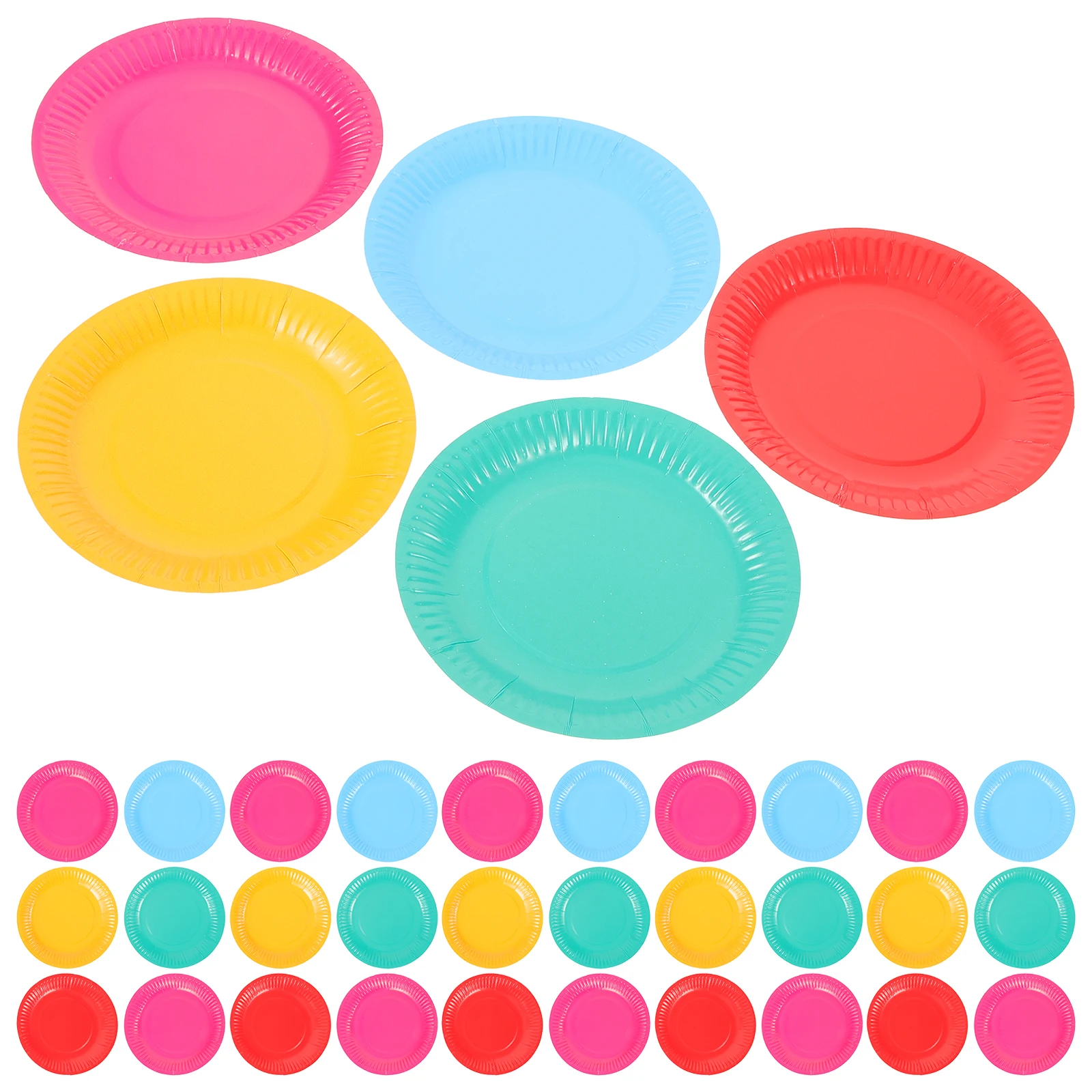

100 Pcs Paper Tray Cake Plate Plates Birthday Celebration Decorations Party Manual