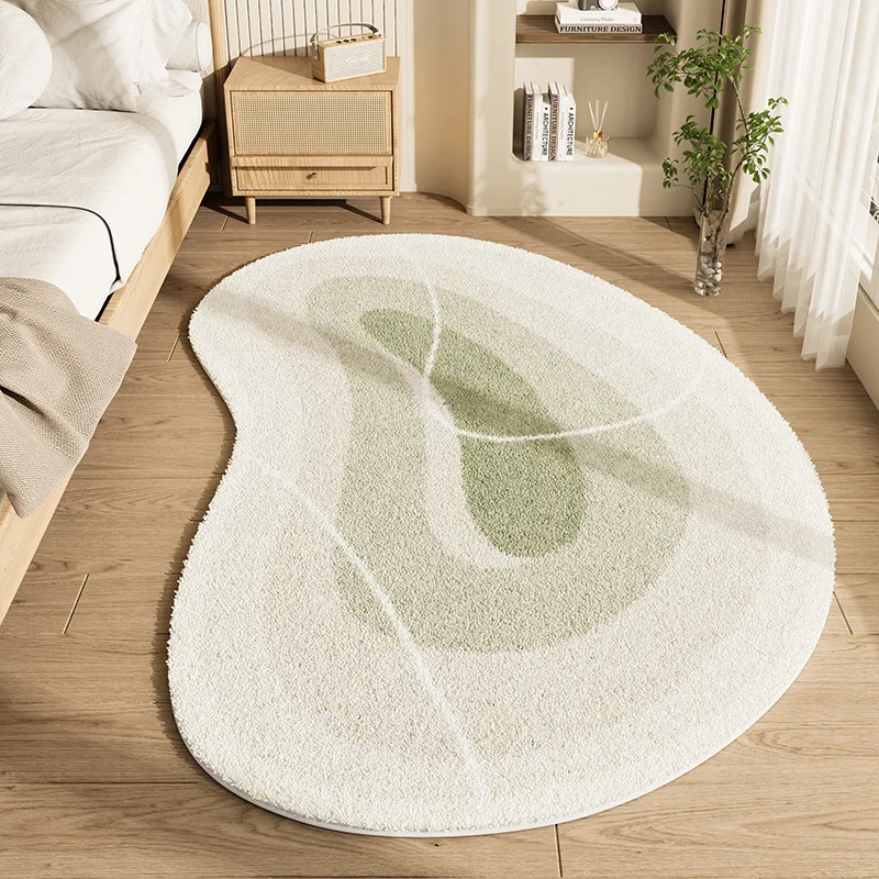 Simple Irregular Bedroom Non-slip Bedside Carpet Home Wear-resistant Carpet Living Room Sofa Imitation Cashmere Carpet