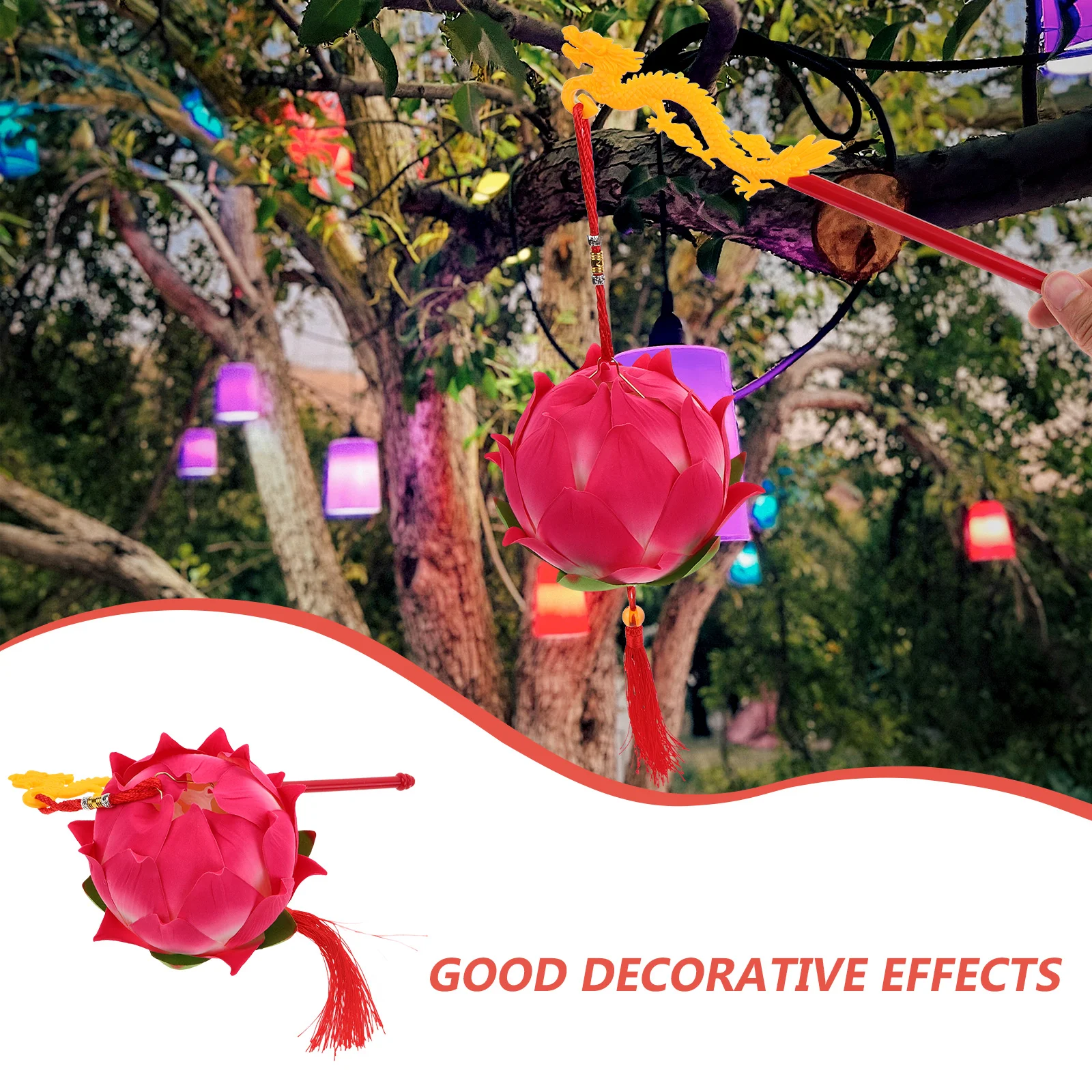 Lotus Lantern Decoration Lanterns Electronic Component Decorating Chinese Style
