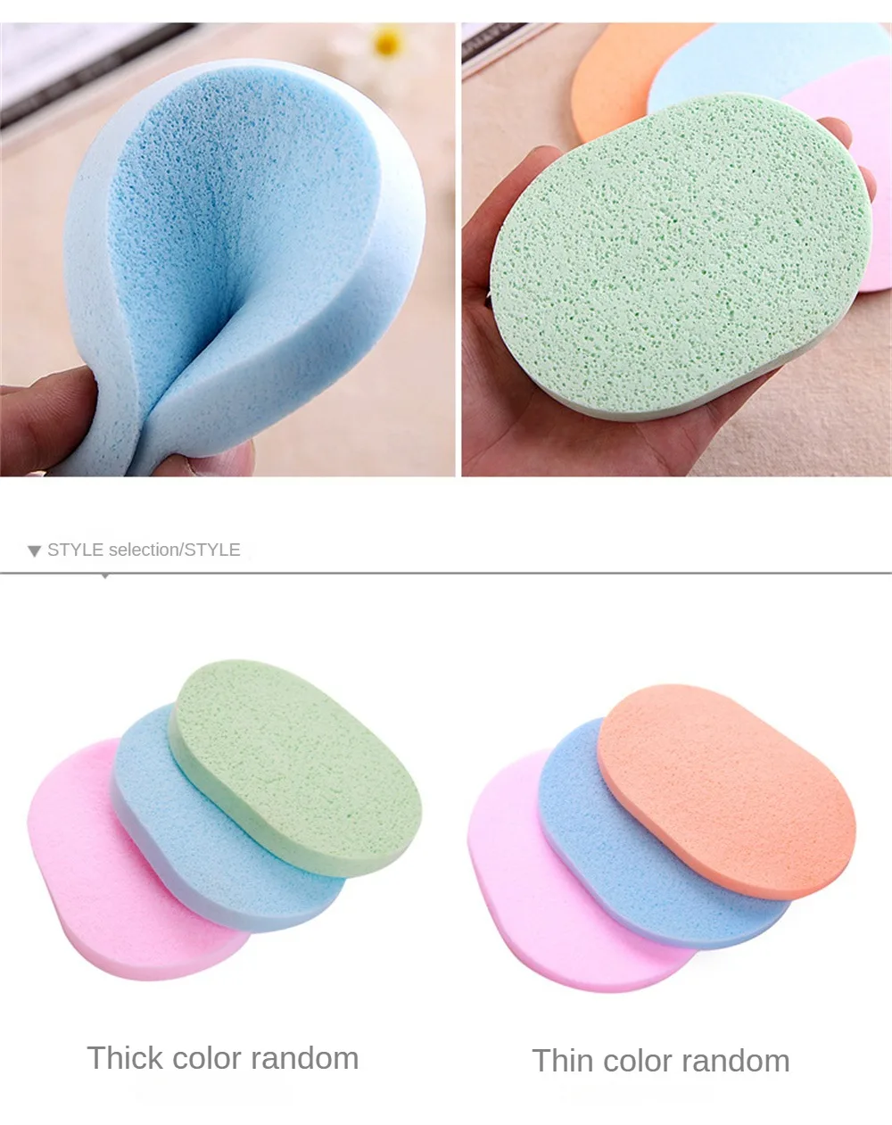 Cleaning And Makeup Removal Tools Exfoliator Spa Massage Facial Cleaning Sponge Makeup Natural Wood Pulp Sponge Ventilate