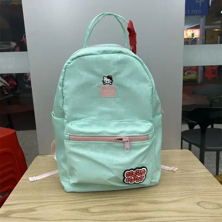 Sanrio Hello Kitty zaino Anime uomo donna Kawaii Cartoon Cute Light borsa da viaggio per studenti in Nylon di alta qualità ad alta capacità