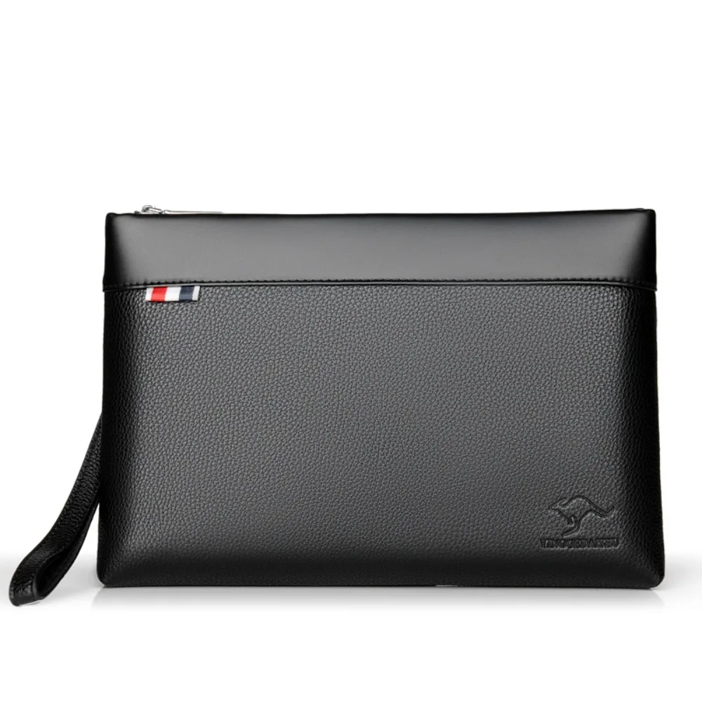 Fashion Leather Clutch Bag Large Capacity Portable Card Holder Handbag Multi-card Coin Purse Money Bag For Men