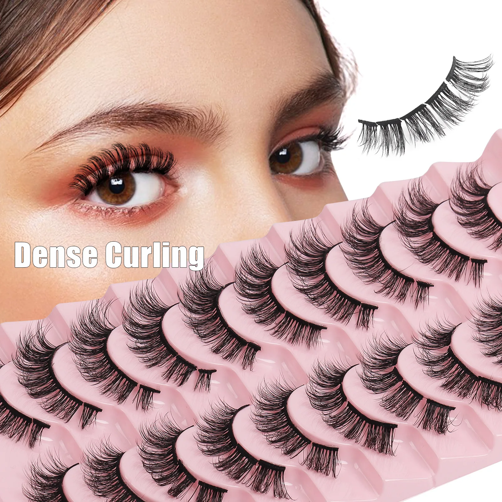 ขนตาปลอมธรรมชาติ ยาว 3 มิติ ขนมิ้งค์ นุ่มฟู ดูเป็นธรรมชาติ ทำด้วยมือ ขนตาปลอมหลากหลายสไตล์ จัดส่งแบบสุ่ม