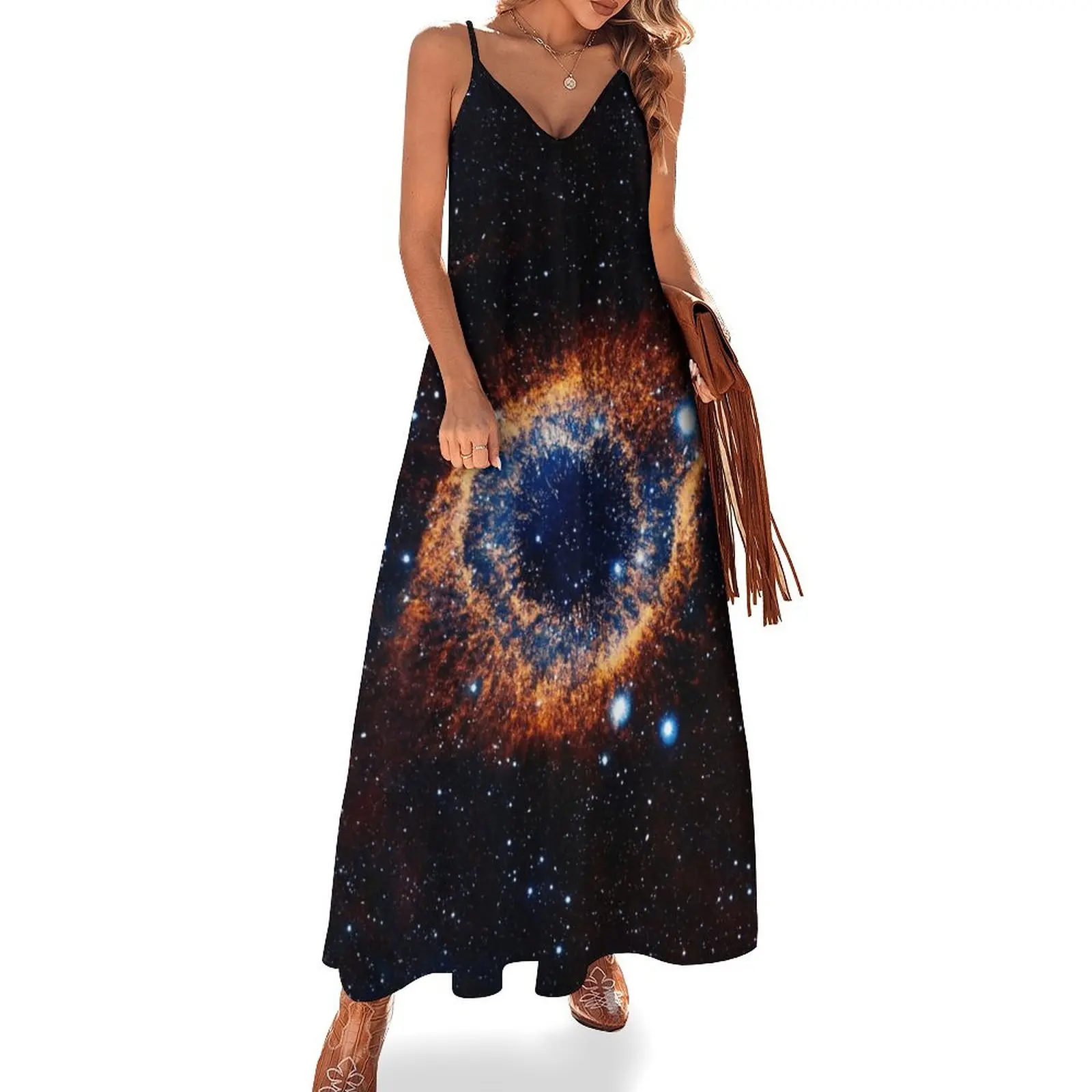 Helix Nebula (Infrared) Sleeveless Dress summer dress daily prom dress women dresses evening dresses luxury 2025