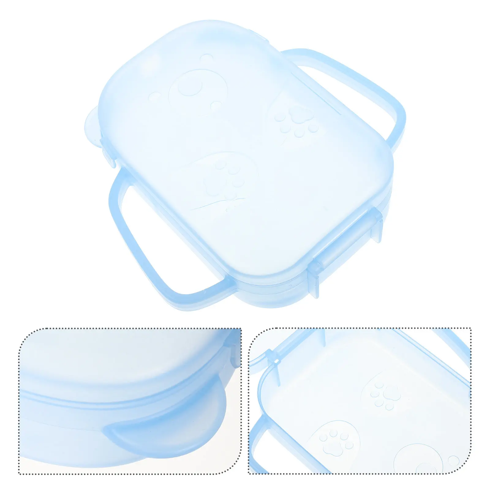 Baby Pouch Holder Double Handle Secure Anti Squeeze Food Pouch Case Reusable Snack Holder Toddler Feeding Tool