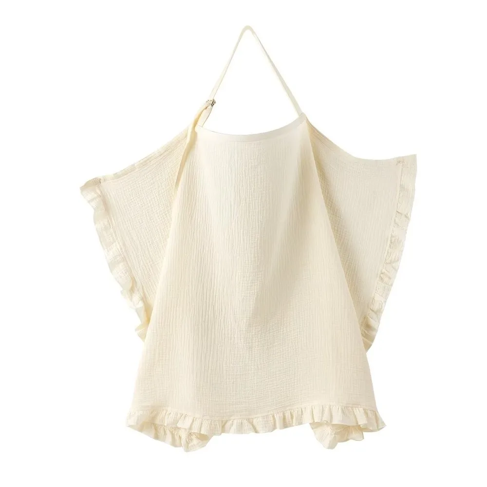 Adjustable Breastfeeding Cover Breathable Outdoor Use Nursing Cover Portable Soft Cotton Breastfeeding Apron For Mother