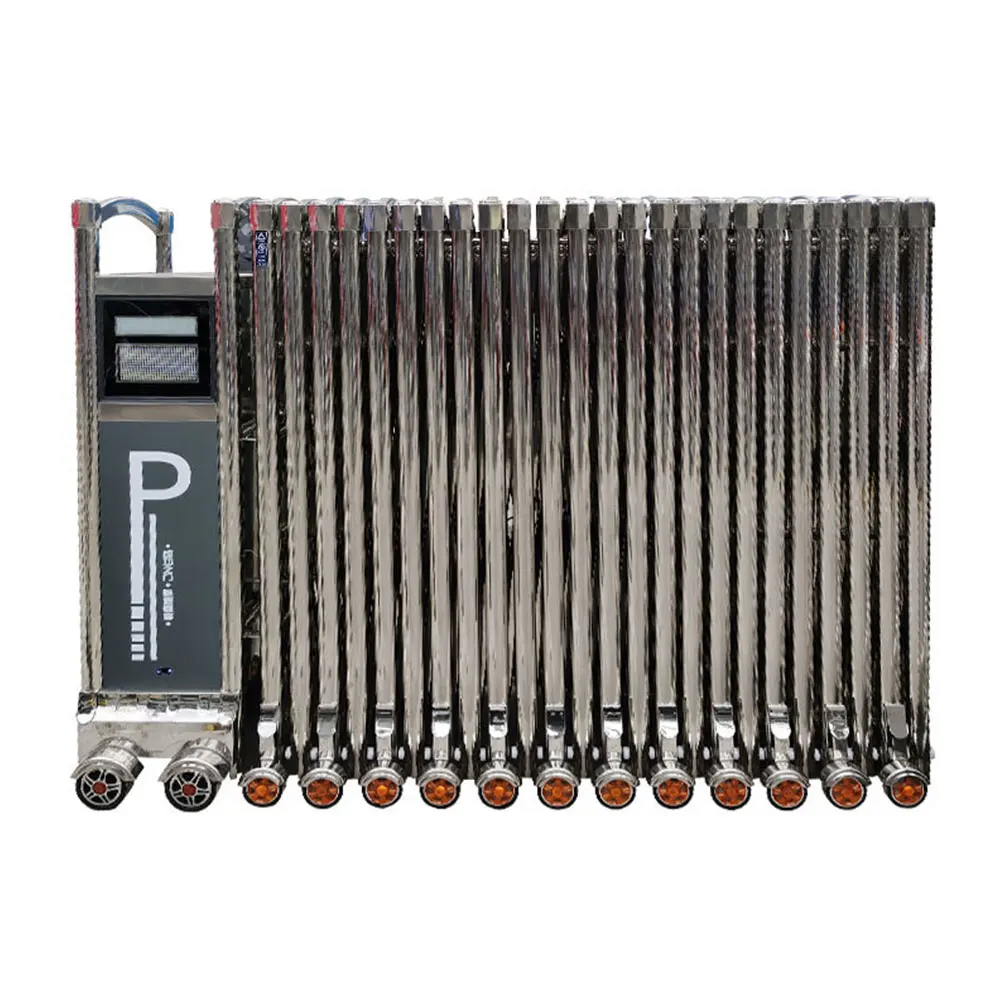 Customized Fancy Electric Aluminum Gate Door Design Philippines Price Telescopic Retractable Sliding Gate
