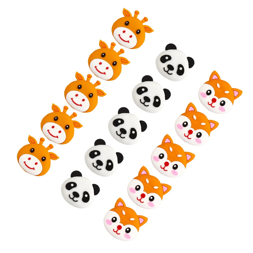 

15 Pcs Anti collision Door Stoppers Lovely Cartoon Silicone Home Decor Suitable for Door H Chairs Tables Cabinet