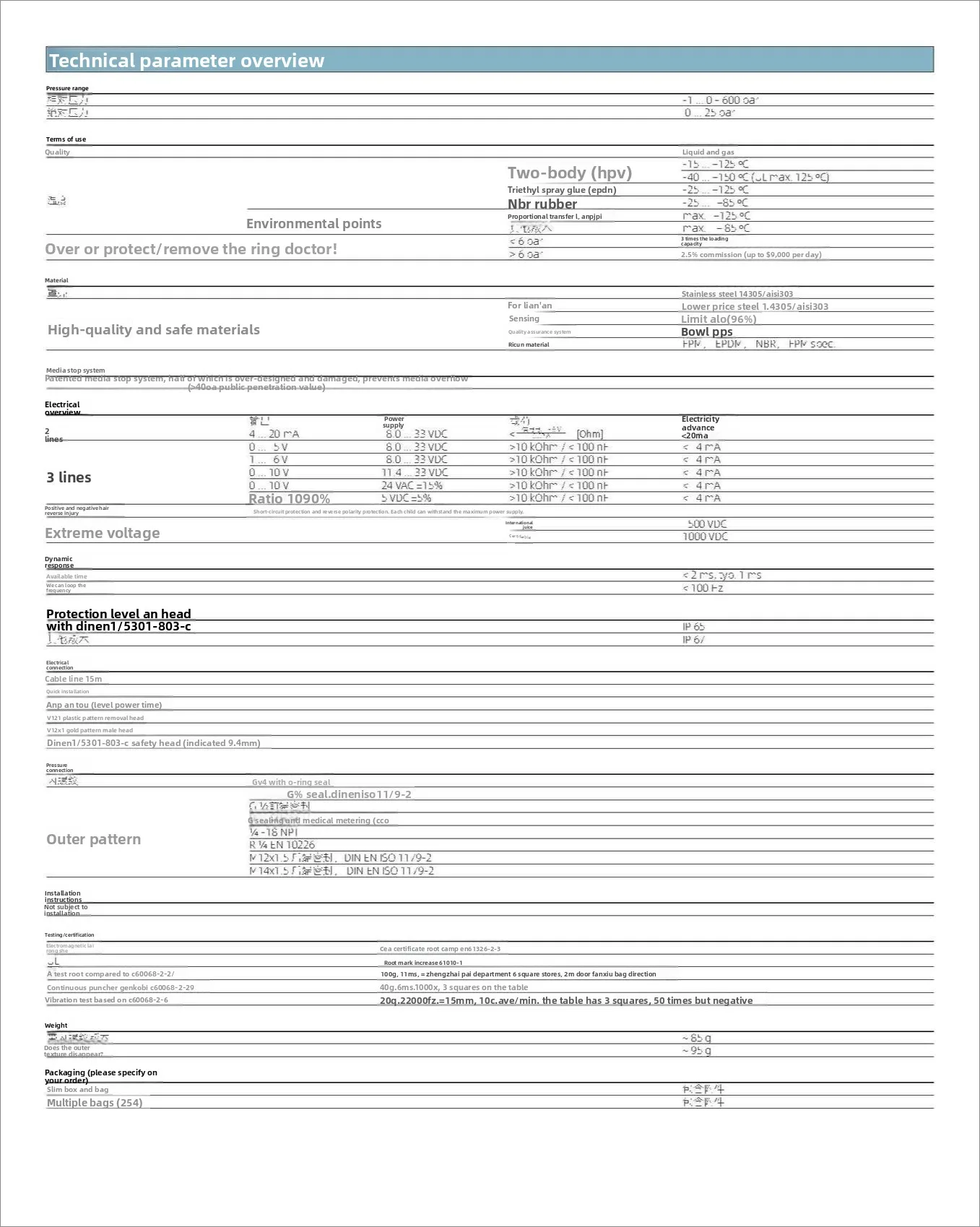 Датчик давления, датчик давления