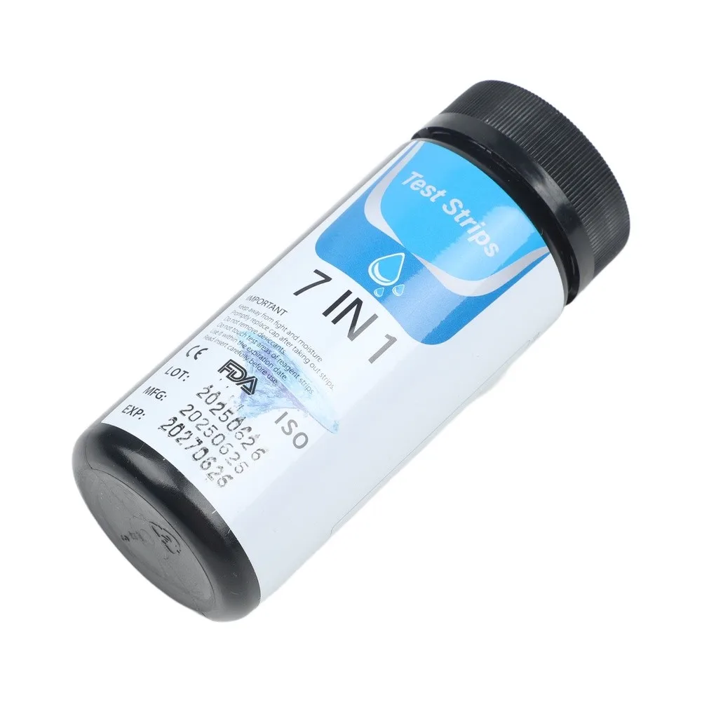 Water Quality Kit Pool Test Strips For Pool Maintenance Bromine PH Hardness Cyanuric Acid Water Quality Testing
