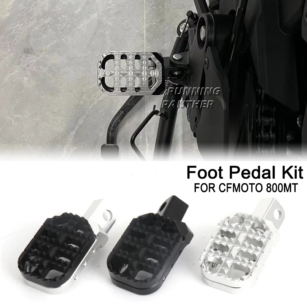 New Motorcycle Accessories CNC Aluminum Foot Pegs Footpeg Pedals Footrest For CFMOTO CF MOTO 800MT 800 MT 800Mt 800mt