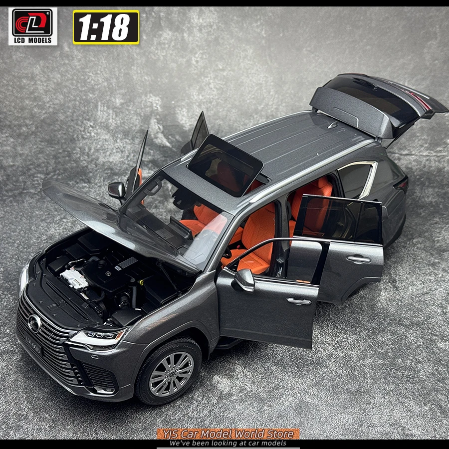 LCD Die-cast car model 1:18 Scale Lexus LX600 SUV car model static