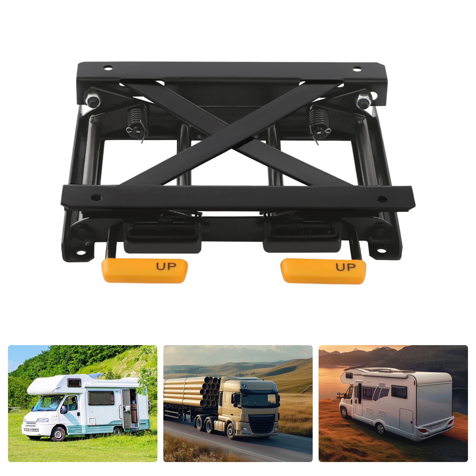 

Стальная подъемная стойка для автомобильных сидений, черный регулятор высоты автомобильных сидений, диапазон подъема 7-13 см для автофургонов, коммерческих транспортных средств