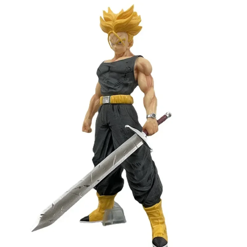 42cm Dragon Ball Z Gk Torankusu Super Saiyan 2 PVC Action Figure Anime Figure Large Size Model Toys Collection Kid Doll Gift