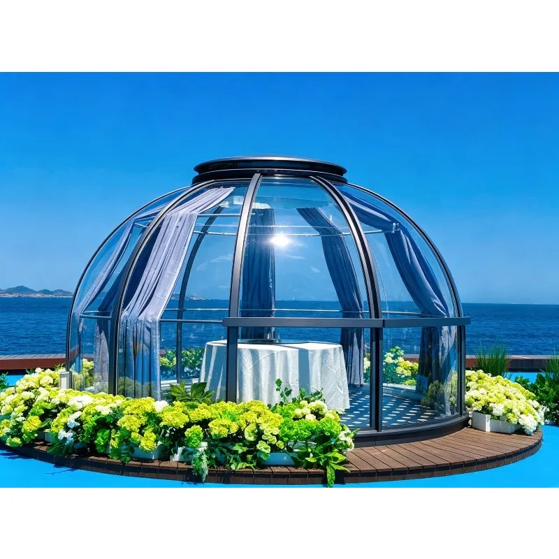 Customized Outdoor Bubble Tents Room Hot Selling Transparent Dome Starry Star Bubble Igloo Fabric Side Wall for Hotel Use