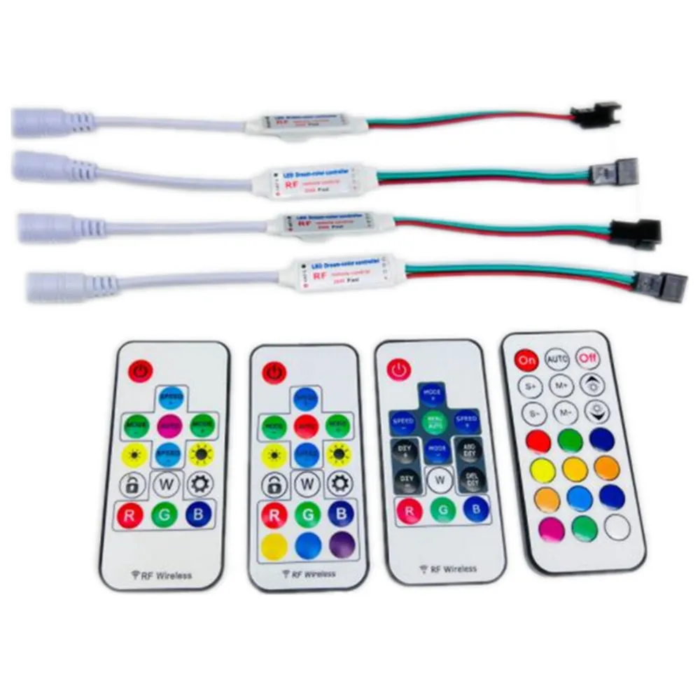 DC5-24V Mini 11Keys RF Wireless Led Remote Controller Led Dimmer Controller For Single Color Light Strip SMD5050/3528/5730/3014/