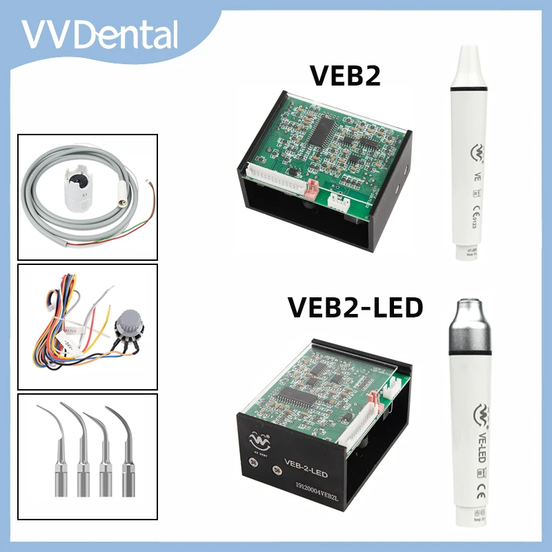 VVDental Built in Ultrasonic Scaler Compatible with Woodpecker/ EMS Handpiece Scaling Tips Teeth Cleaning Whitening Dental Tools