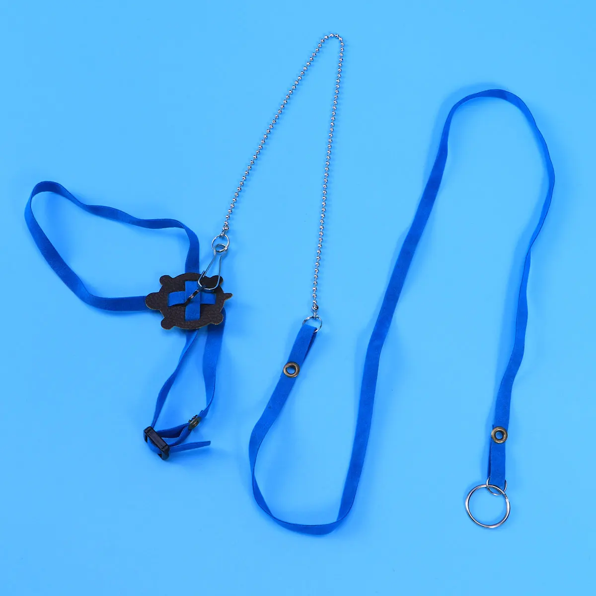 

Adjustable Reptile Leash Pet Harness Turtle Lizard Training Strap Outdoor Use Blue Color For Small Pets Supplies