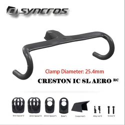 Syncros Creston Ic Sl Aero RC Carbon Bicycle Integrated Cockpit All Internal Cables Di2 Road Bike Handlebar 380/400/420mm