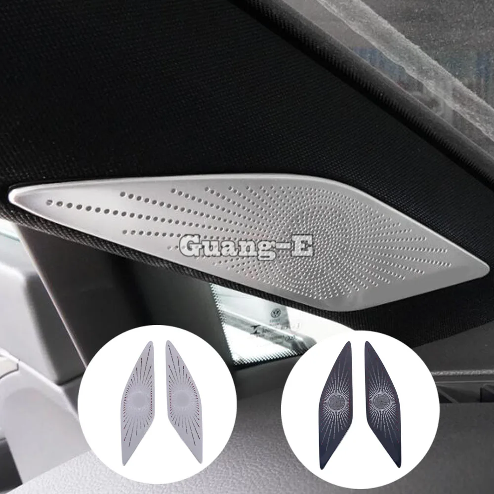 For VW Volkswagen Golf8 Golf 8 2020 2021 2022 2023 Front A Column Frame Triangle Audio Speak Sound Ring Circle Cover Trim Sticks