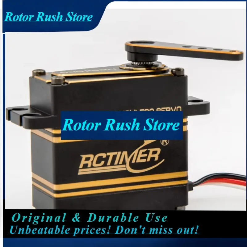 RoRuSRCTimer Aluminum Magnetic Encoder Brushless Servo 45KG HBS45 Fast Response For 1/8 1/10 Rock Crawler Car Robot Traxxas Scx1